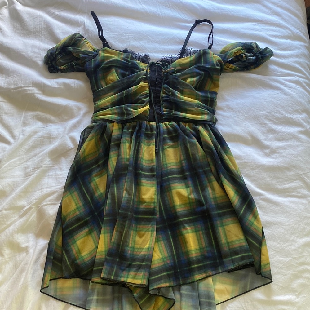 Urban Outfitters Plaid Romper